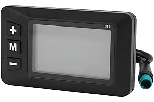GOWENIC Electric Bike LCD Display Control Panel Waterproof Odometer for EScooter, Compatible with 24V 36V 48V EBikes