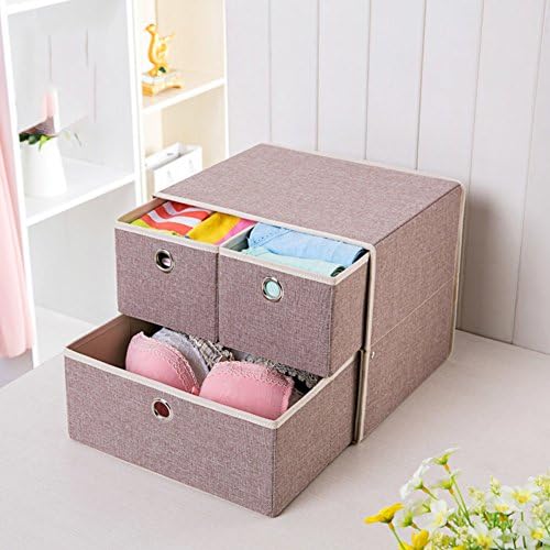 Underwear storage box drawer style finishing foldable lingerie socks storage-D