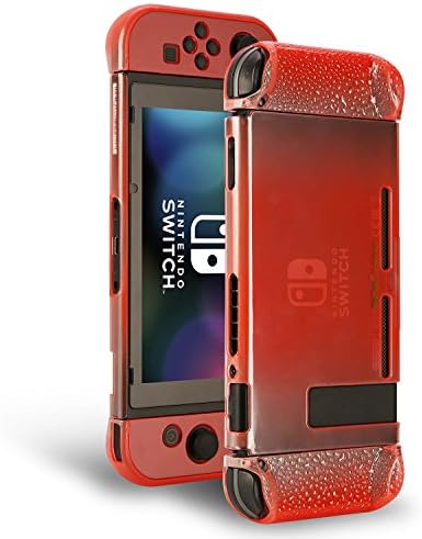 For Nintendo Switch Case, Mofive translucent Protective Case Cover with Separation and Anti Scratch Design for Nintendo Switch(Red)