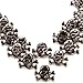 Surepromise Punk Skull Prong Head Bone Rivets Ghost Studs Leather DIY Craft Decorations ( 50 Pack, 1.25 ×1.7 × 0.63 cm, Silver)