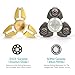 Dacra For UFO Tri-Spinner Fidget EDC ADHD Focus Longer rotation Toy With More Stable and Smaller Friction, Great for Anxiety Relief & Deep Thought