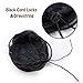 Scrunchy Updo Wavy Straight Hair Bun Drawstring Clip Claw Messy Donut Chignons Synthetic Hairpiece Hair Extension (dark black-straight)thumb 3