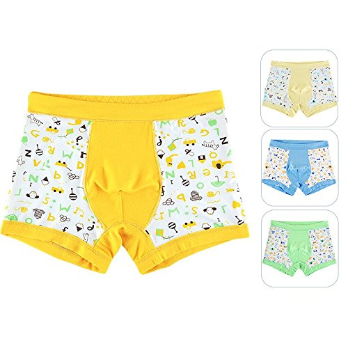 Cartoon Boys Boxer Brief 4-pack Underwear Set Underpants Boyshort Underwear