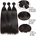 Bestsojoy 8A Brazilian Virgin Hair Straight 3 Bundles Brazilian Human Hair Extensions 100% Unprocessed Human Hair Weave Natural Color