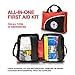 Always Prepared 126 Piece First Aid Kit - All-Purpose Lightweight Portable Emergency First Aid Survival Kit - School Supplies, Dorm First Aid Kit, Trauma Kit