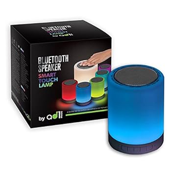wireless bluetooth speaker with smart touch led mood lamp