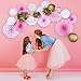Premium Baby Shower Decorations for Girl Bundle & Large Its a Girl Pre-Strung Banner, Pink and Gold decoration Set + Free Printable Games Ebook by Junibel