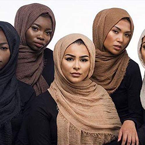 Zhengpin Muslim Islam Headscarf Hijabs Cap for Women Cotton Hijabs Scarves Cape (3Pcs)