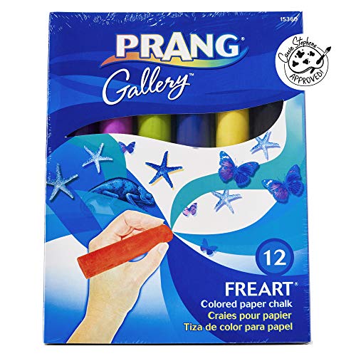 PRANG Freart Colored Paper Chalk, Large, Round Tapered Sticks, 1 x 4