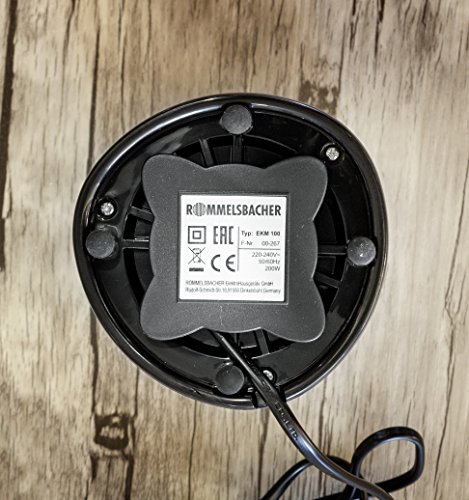 ROMMELSBACHER Kaffeemühle EKM 100 - Schlagmesser aus Edelstahl, Edelstahl Bohnenbehälter, Füllmenge 70 g, Mahlgrad über… – Bild 7