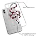 iPhone X Red Snake Case: Luxury Transparent Durable Designer Womens Protective TPU Cover / Bumper / Skin / Cushion with Vivid Print Technology (fits 5.8