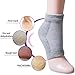 3 Pairs Soft Ventilate Gel Heel Socks - Open Toe Socks for Dry Hard Cracked Skin Moisturizing Day Night Care Skin