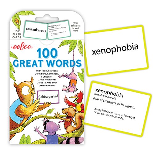 eeBoo 100 Great Words Flash Cards