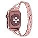 Lwsengme Apple Watch Band,Lwsengme Steel Wrist Band with Adjustable Buckle for Apple iWatch/New Apple iWatch Series 2/ Apple Watch Series 1/Nike+ (42mm-Rose Gold-02)