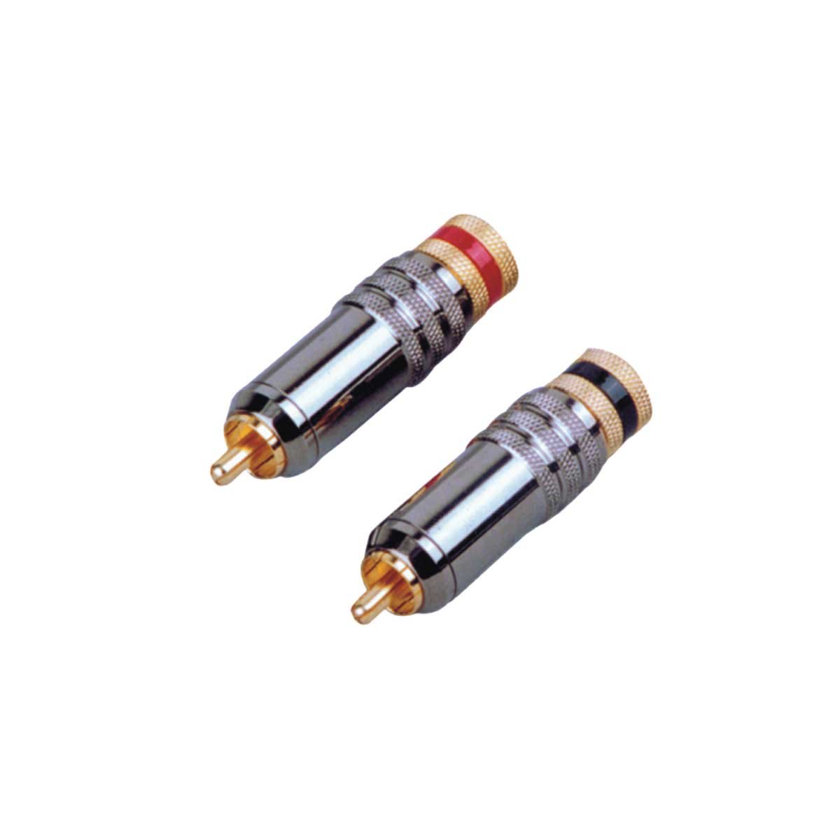 Meshopweb RCA Steering Plug, Black Ring, 7.2 mm, TV, DVD Player, Audio Amplifier, Home Theater Components