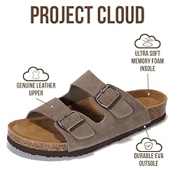 Project Cloud Genuine Leather Mens Sandals with