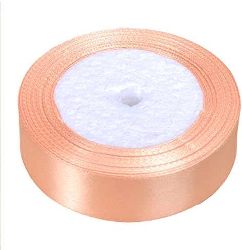 Vsolucky 1 Roll 25 Yards Satin Ribbon 25mm / 1 Inch Width Wedding Birthday Party Favors Art Crafts Sewing Gift Wrapping Decoration