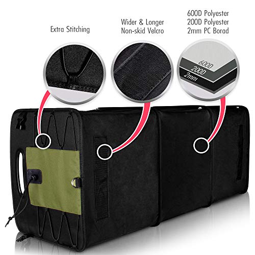 2 GEEDAR+Trunk+Organizer+SUV+Car+Organizers+and+Storage+SUV+Truck+Auto+Minivan+Jeep+Accessories+Trunk+Cargo+Organizer+3+in+1+Convertible+Collapsible+Portable+Non+Slip+Bottom+with+Tie+Down+Straps