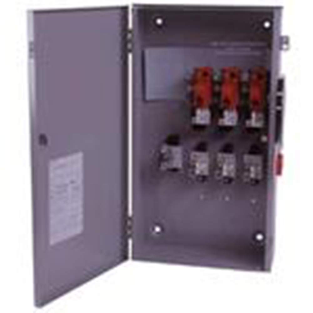 Cutler-Hammer DH Heavy Duty Safety Switch, 600 VAC, 350 hp, 400 A, Single Throw Contact Form, 3 Pole
