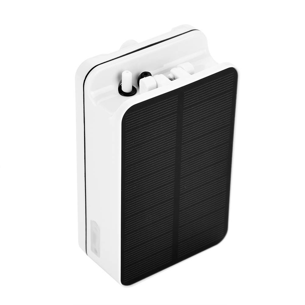 Fdit Foldable Solar Powered Oxygen Aerator Quiet Air Pump Oxygen Aerator for Aquarium Fish Tank Outdoor Pool Pond
