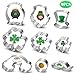 Pekaqose Cookie Cutters, St. Patrick's Day Cookie Cutters Set, Shamrock, Leprechaun, Pot of Gold, Rainbow and Hat (9PCS)