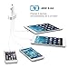 Inateck Aluminum 9.6A/ 48W 4-Port USB Car Charger with Intelligent Charging Technology for Smartphones and Tablets, 2 Pcs Free Micro USB Cables Included(4 ft))