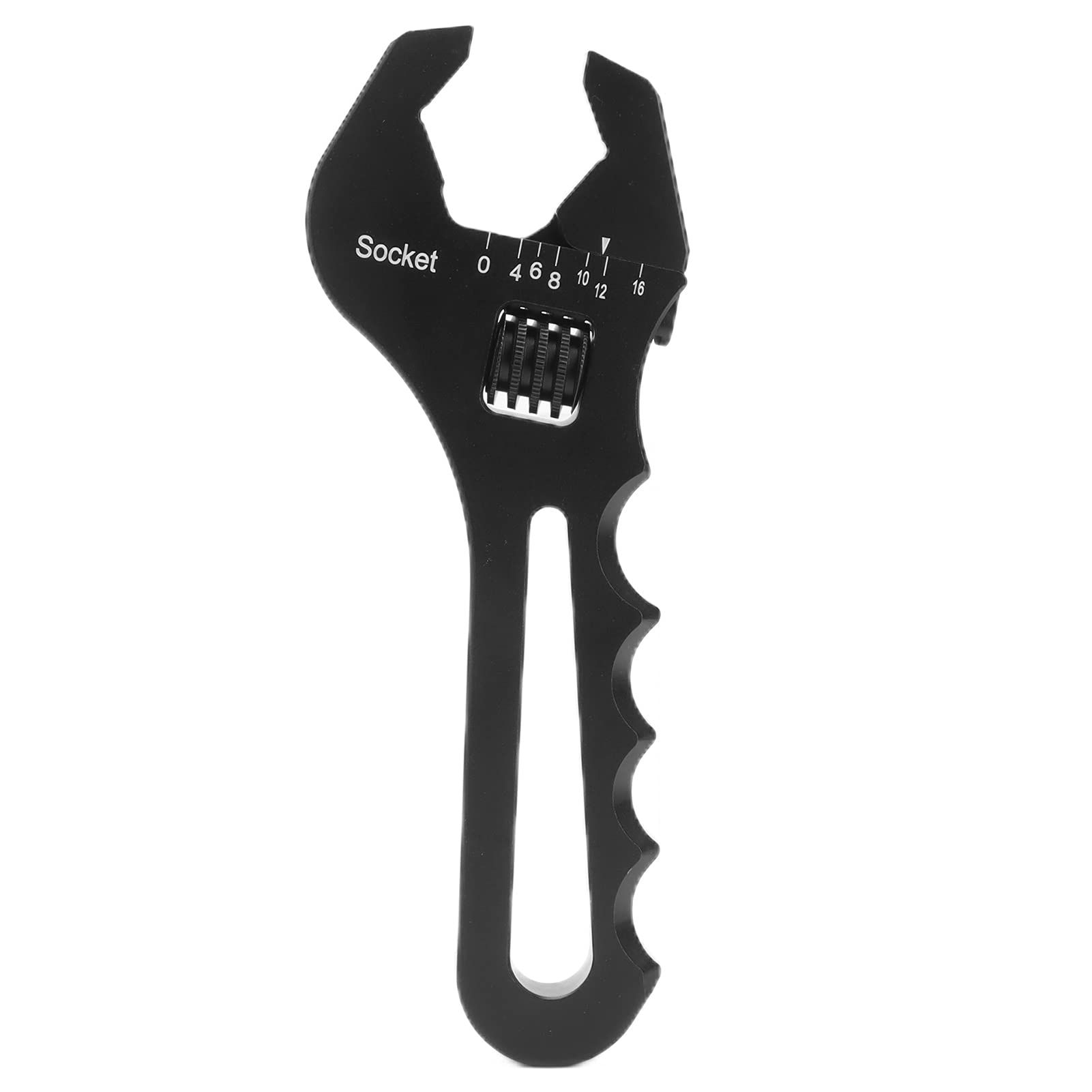 YWBL-WH Adjustable Spanner Wrench Aluminium Alloy Wide Jaw with Wavy Grip Plumbing Tool Multi Purpose Spanner Open End Wrench for DIY Tubing Installation