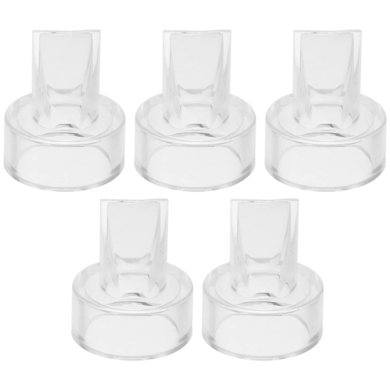 EXCEART 5pcs Duckbill Valves Transparent Anti Backflow Durable Safe Healthy Replace Breast Pump Parts Silicone Diaphragm Breast Pump Electric Breast Pump Parts