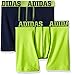 adidas Youth Kids-Boy's Sport Performance Climalite® Boxer Brief Underwear (2-Pack), Semi Solar Slime/Collegiate Navy Collegiate Navy/S, SMALL