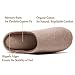 Relaxed Foot Slippers | Organic Cotton & Memory Foam | 1 Pair with Storage Bag (X-Large, Coffee)