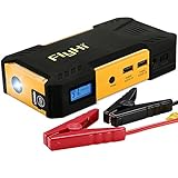 FlyHi 800A Peak 18000mAh Portable Car Jump Starter D12 (Up to 6.5L Gas or 5.2L Diesel Engine) Auto Battery Booster and Power Bank with LED Flashlight and Smart Charging Ports