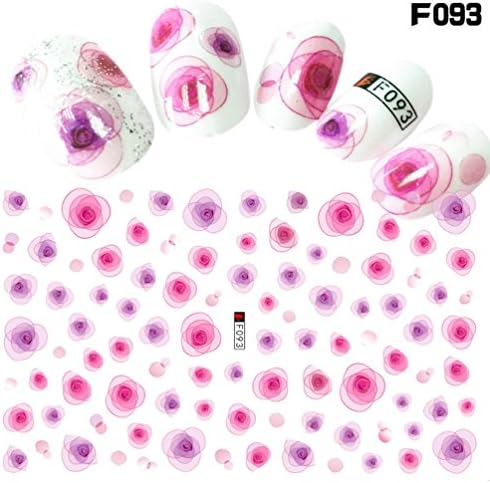 Clearance Sale! 3D Nail Art Stickers Tips for Teen Girls Women, Iuhan 3D Nail Applique Patterned Nail Back Glue Sticker Nail Art Tools Applicators (C)