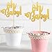 24-Pack Baby Cupcake Toppers, Gold Oh Baby Cake Toppers for Baby Shower Party Decorations