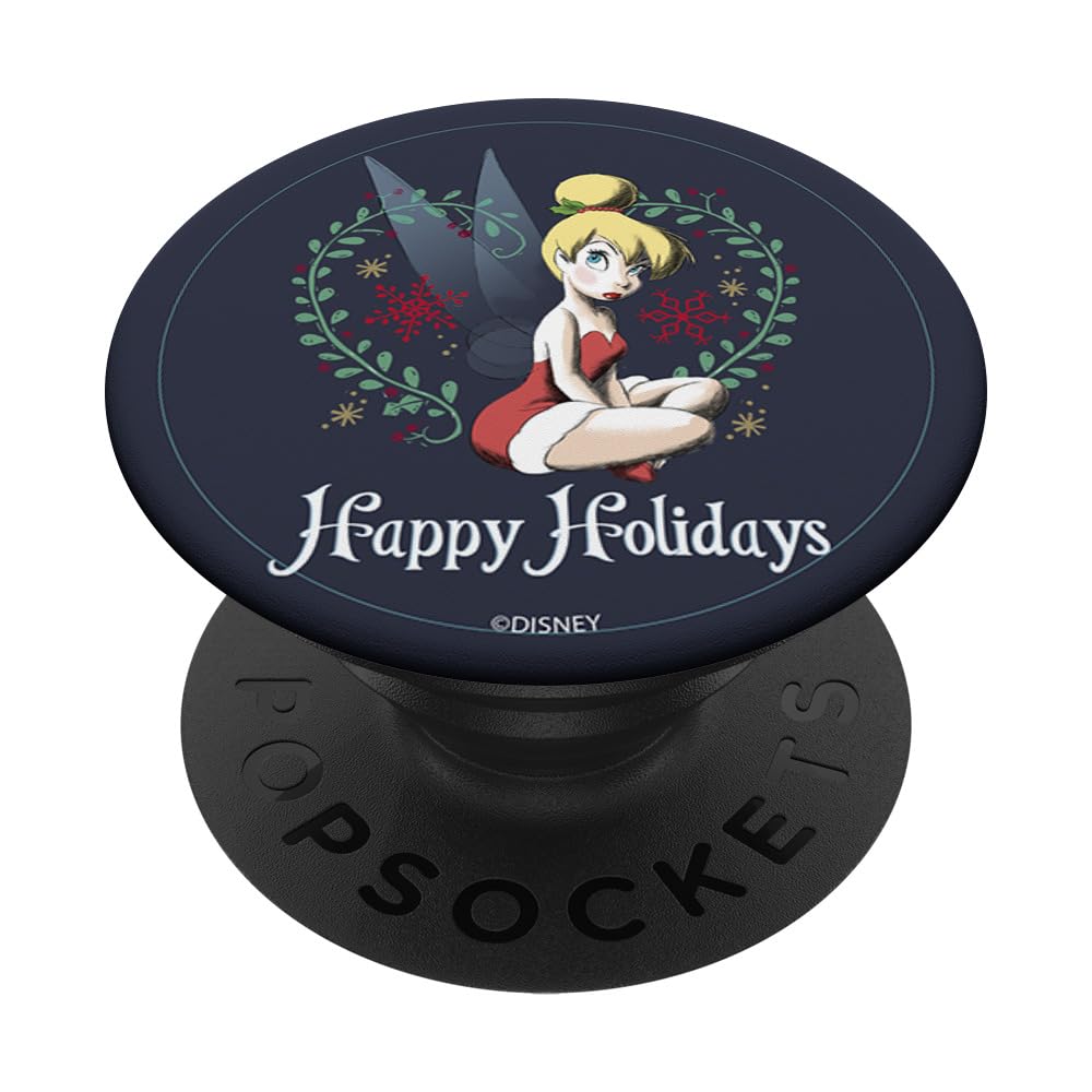 Disney Peter Pan Tinkerbell Santa Outfit Happy Holidays PopSockets Swappable PopGrip