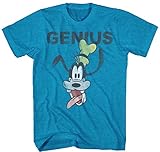 Disney Goofy Genius Mens Turquoise Heather T-shirt