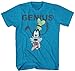 Disney Goofy Genius Mens Turquoise Heather T-shirt