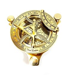 5" Sundial Compass Solid Brass Sun Dial