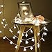 Tencoz Star String Lights, Battery Operated Star Fairy Lights, Twinkle Lights with 50 LED for Bedroom Curtain Wedding Birthday Holidays Rooms, Warm White