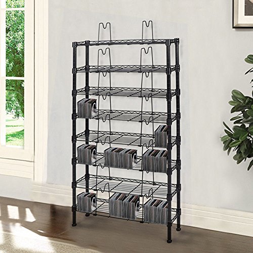 Media CD DVD Rack Storage Organizer Shelf Tower Cabinet Multimedia Games Holder