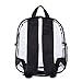Stadium Approved Clear Mini Backpack Heavy Duty Transparent Backpack for Concert, Security Travel &Stadium