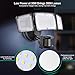 GLORIOUS-LITE LED Security Lights Motion Sensor Outdoor Lights, 35W 3500LM Hardwired Led Flood Light Outdoor with 3 Adjustable Head, 5500K, IP65 Waterproof for Porch Garage Yard (Not Solar, Black)
