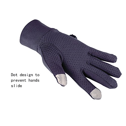 Kqpoinw Cycling Gloves Men Touchscreen Gloves Outdoor Sports High Elastic Breathable Warm Winter Gloves (Navy Blue) - Thumbnail 3