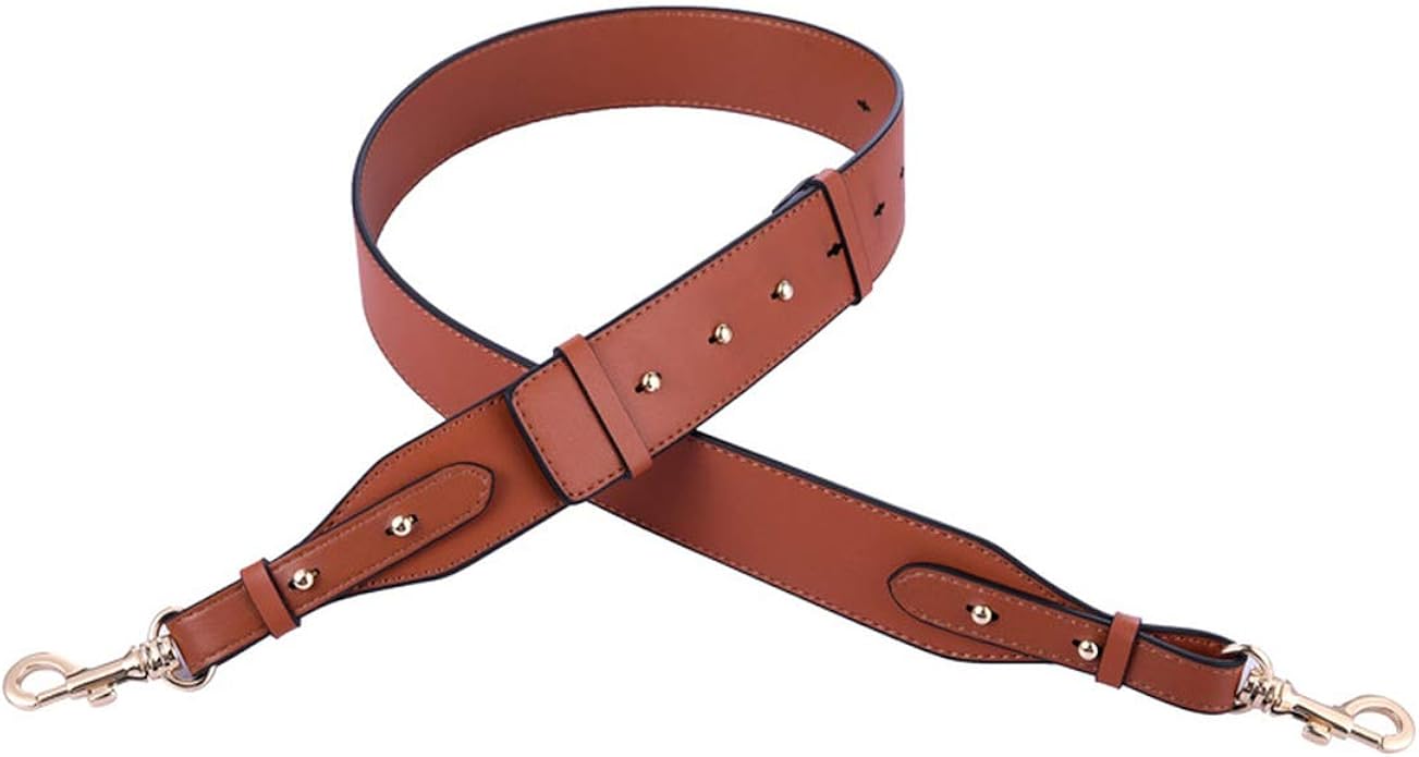Genuine Leather Bag Strap Adjustable 95Cm 110Cm Wide Shoulder Strap