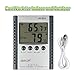 Weather Thermometers,Asscom Indoor Humidity Thermometer Wall Mount Monitor Sensor Thermostat Home Office, digital indoor thermometer with memory (HC520)