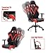 DXRacer Valkyrie Series OH/VB03/NR Racing Seat Office Chair Gaming Ergonomic Adjustable Computer Chair with - Included Head and Lumbar Support Pillows (Black/Red)