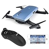 JJRC H47 ELFIE Plus 720P WIFI FPV Foldable Selfie Drone With Gravity Sensor Control Altitude Hold Mode RTF - Blue