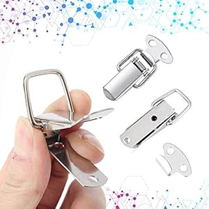DECARETA 8 Stück Spannverschluss Edelstahl Haspe Kistenverschluss Silber Hebelverschluss für Case Box, Toolbox… – Bild 8