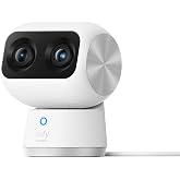 eufy Security 4K Indoor Cam S350, No Subscription, Dual Cameras, 8&times; Zoom | 360&deg; Coverage,Works as a Pet Camera,Nanny/Senior/Baby Monitor,AI Auto-Tracking,Human/Pet/Cry Detection,2.4/5 GHz Wi-Fi