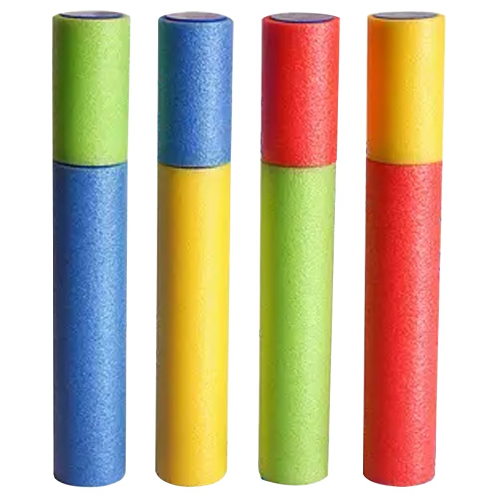 ZOPPER Foam Water Pistol for Kids Pack of 4-25cm Genuine Hydro Storm Water Blaster Shooter Pump Pool Toy Outdoor Summer Fun for Party, Garden, Pool, Beach