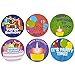 Happy Birthday Stickers Roll – 3 Rolls of 100 stickers - Cool and Fun Happy Birthday Greeting Stickers For Kids and Adults - Novelty & Gag Toys, Party Favor, Bag Stuffer, Party Decorations - By Kidsco